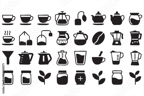 Beverage Icons for Coffee Shops and Hospitality UI