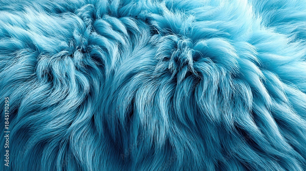 Obraz premium Abstract blue fur texture background