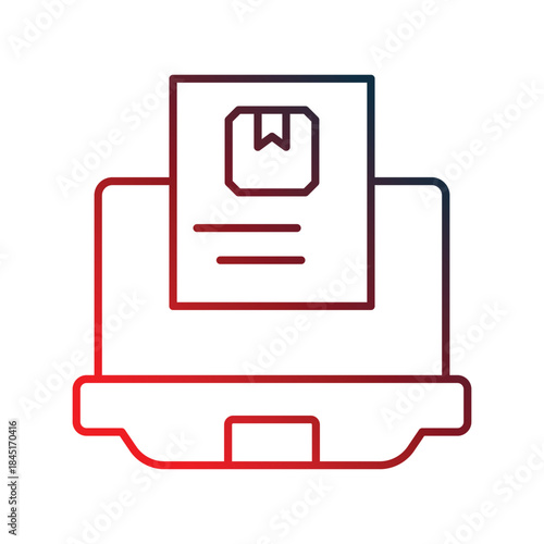 Rapid Prototyping icon with white background vector stock illustration