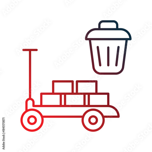Raw Material icon with white background vector stock illustration