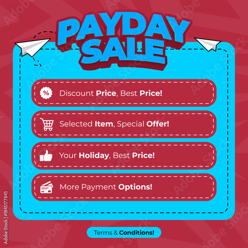 Social Media Payday Sale Promo Design Advertising Creative