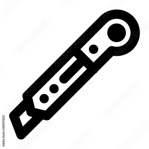 icon cutter knife with style outline