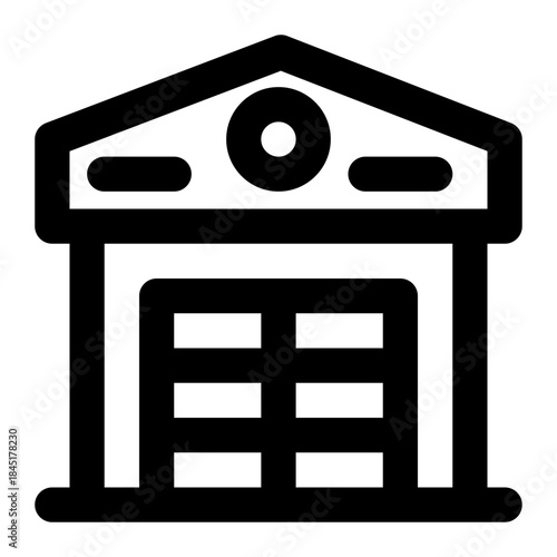 icon barn with style outline