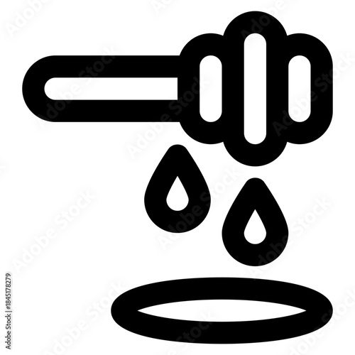 icon honey with style outline