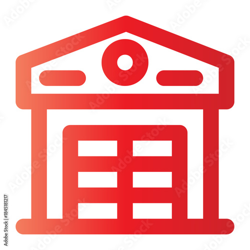 barn gradient icon