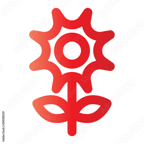 sunflower gradient icon