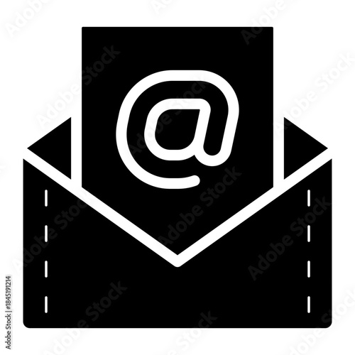 email address glyph icon