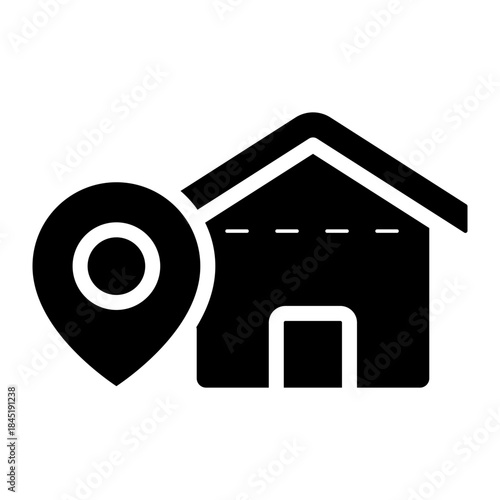 home location address glyph icon