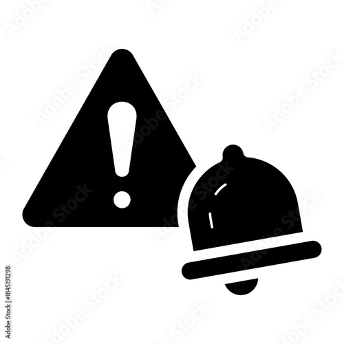 notification warning sign glyph icon