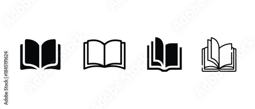 Book Icon Pack Graphic Vector