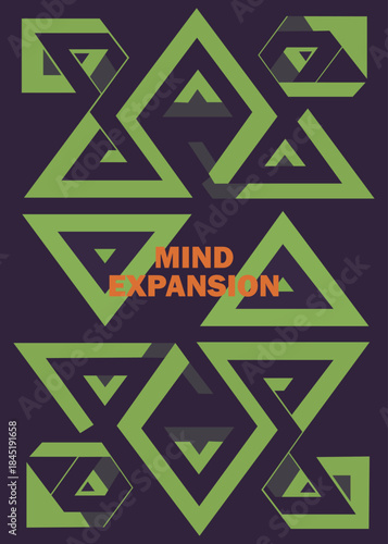 Op Art Geometric Abstract Vector Pattern