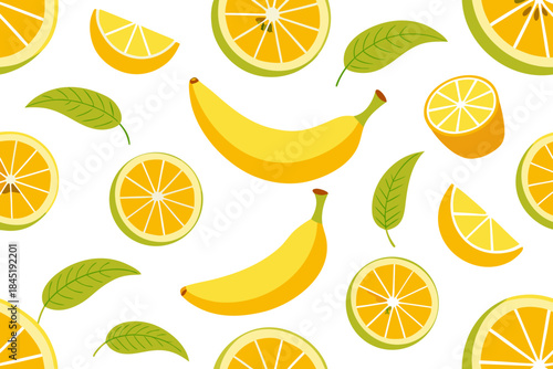 seamless pattern with lemons