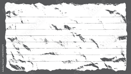 Large vector photocopy texture with transparent background for distressed overlay design. Horizontal distress overlay texture in black and white for grunge background use. 