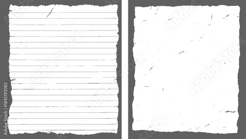 Rubbed aged paper texture with abstract grunge and halftone details. Black and white grunge newspaper texture with dust and dirt noise effect. 