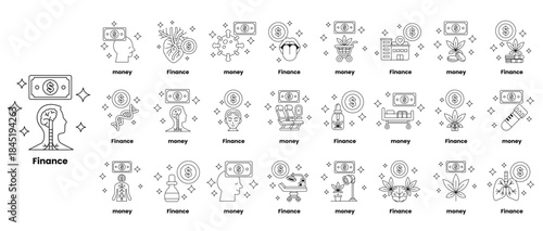 A series of black and white drawings of people