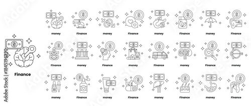 A collection of abstract symbols