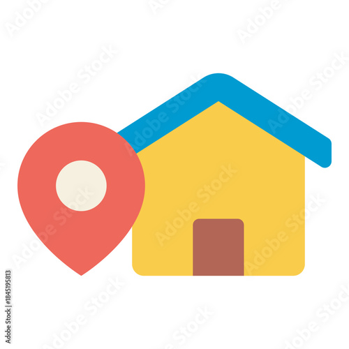 home location address flat icon