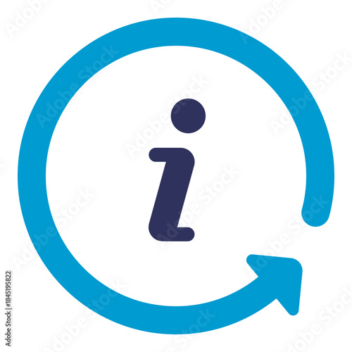 information service flat icon