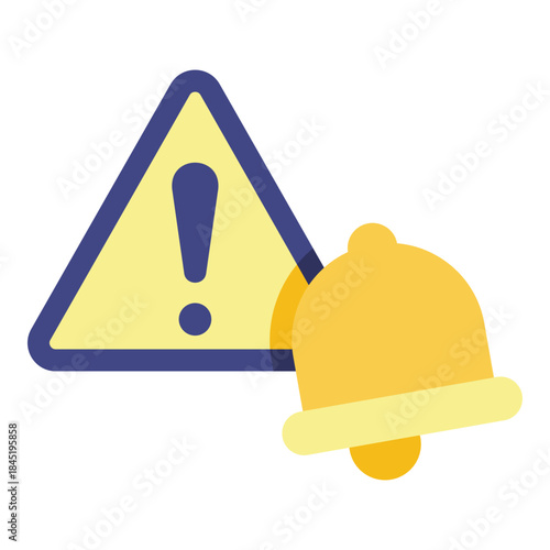notification warning sign flat icon