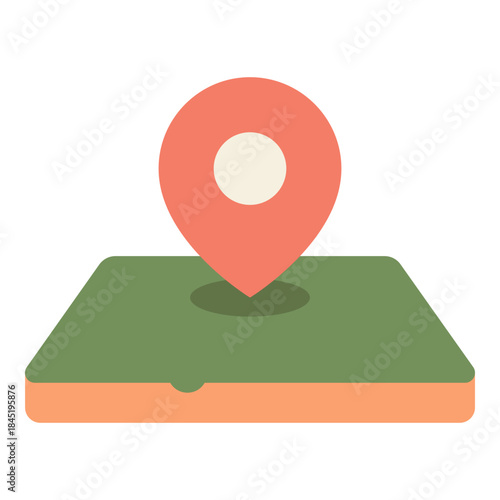pin location map flat icon