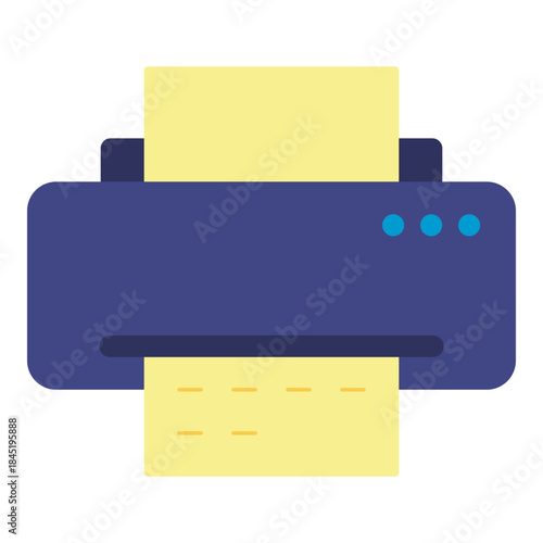 printer fax flat icon