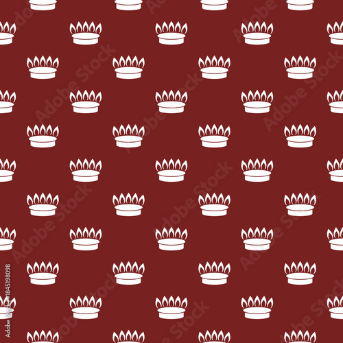 Gas stove seamless pattern isolated on color background