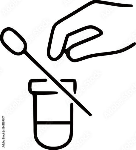 유전자 분석 시약 아이콘 SVG