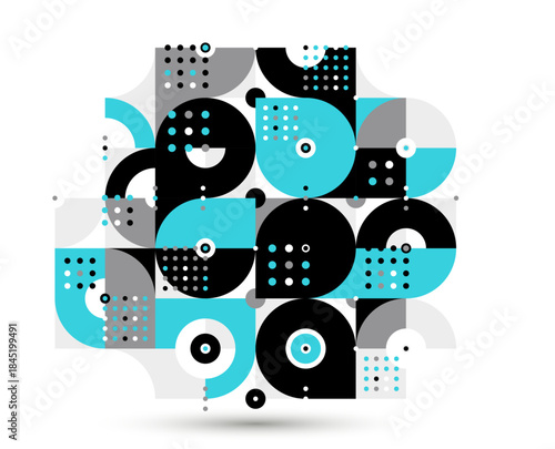 Abstract Bauhaus style tren...