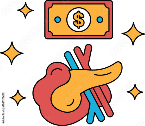 A dollar bill is on top of a dollar bill