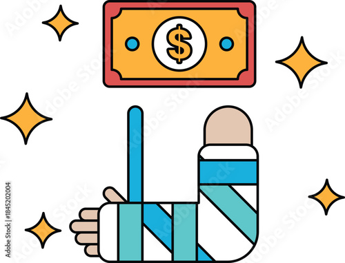 A dollar bill is on top of a dollar bill