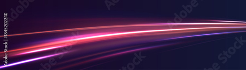 Swirl line road color light motion traffic speed city night.

