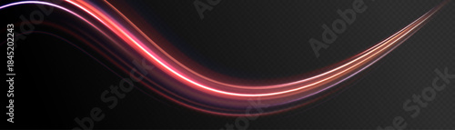 Color swirl line road light dynamic motion speed traffic night.
