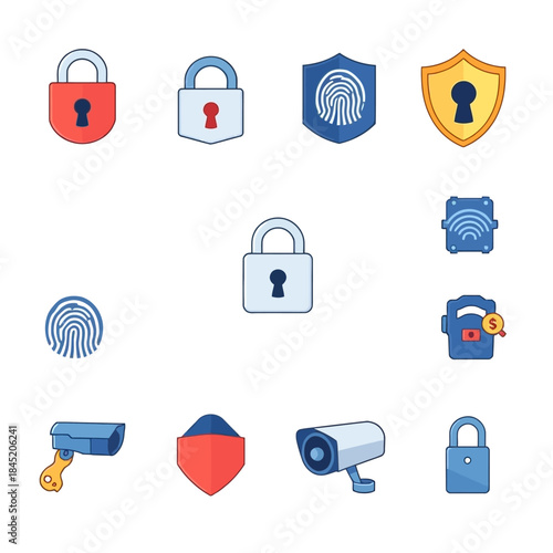 Digital Security Icons