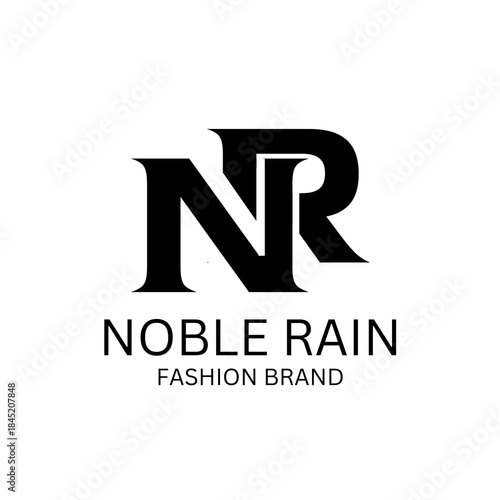 NR Letter Logo Design, Modern Fashion Brand Identity, Minimal Alphabet Logo, Premium Typography Branding, Clean Lettermark Logo