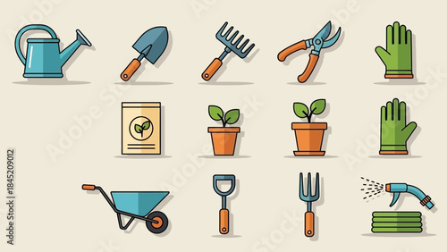 Comprehensive Gardening Tools and Supplies Collection for Plant Care and Maintenance