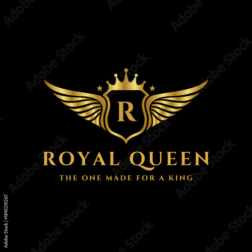 Royal Crown Letter R Logo, Luxury King Queen Brand Identity, Premium Emblem Logo Design, Elegant Royal Branding Logo, High End Crest Logo