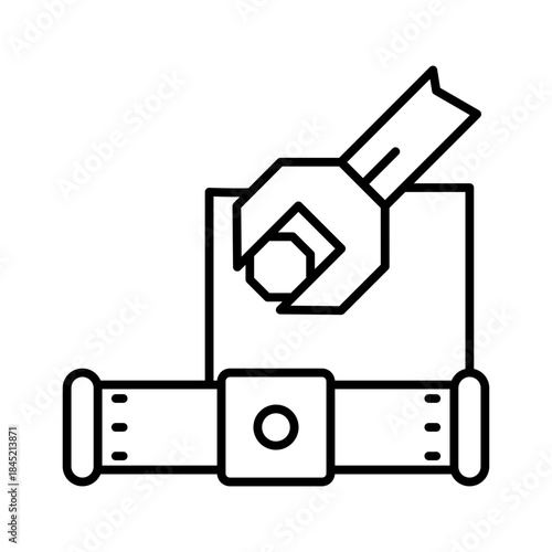 Pipe maintenance icon