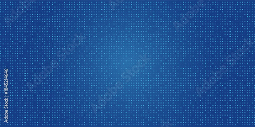 Blue pixel background. Abstract digital pattern with square elements grid. Futuristic dotted mesh with gradient geometric neutral texture art