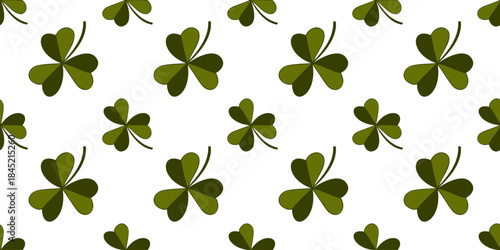 Cute floral shamrock background. Design for wallpaper, wrapping paper, textile prints
