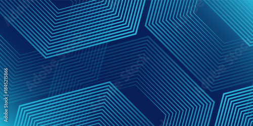 Dark blue background with hexagon geometric lines pattern. Abstract shiny drak old overlay element line good illustrations