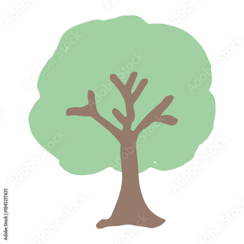 やさしい自然シンプル素材シリーズ｜ふんわり丸い木
Gentle Nature Simple Series | Soft Round Tree