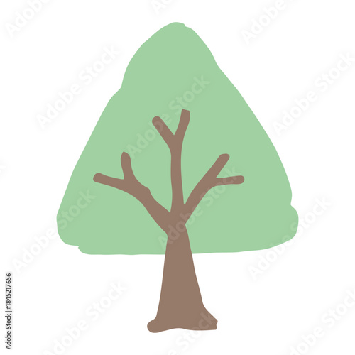 やさしい自然シンプル素材シリーズ｜ふんわり三角の木
Gentle Nature Simple Series | Soft Triangle Tree