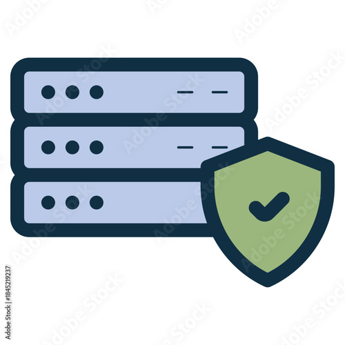 online database storage secured icon