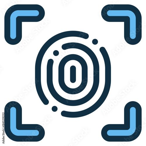 scanning fingerprint icon
