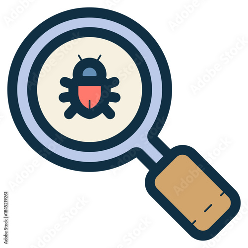 scanning virus icon