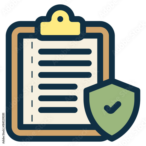 secure policies on clipboard icon