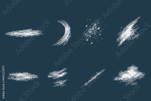 Chalk Art Cloud and Abstract Sky Illustrations for Atmospheric and Creative Designs