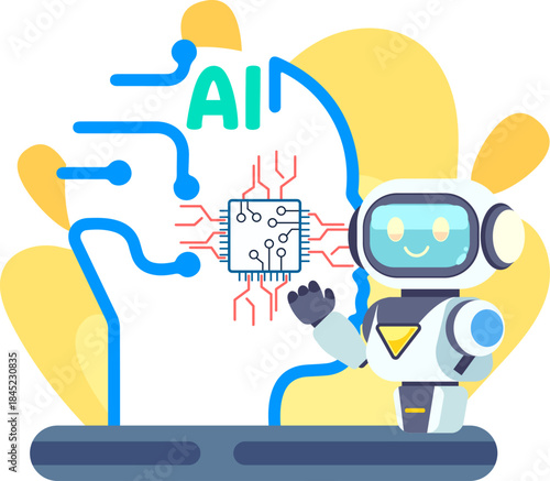 Artificial Intelligence Brain Illustration