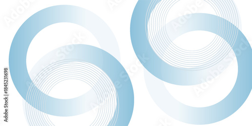 White abstract background with blue circle. halftone dots decoration. Modern banner template. Digital future technology concept. vektor