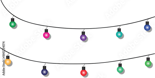Colorful String Lights Garland Decoration Ideas for Outdoor and Indoor Events and Celebrations